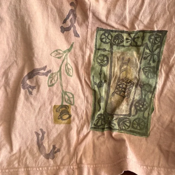 Blue Fish OS Hand-painted Pocket Vest - Picture 3 of 5